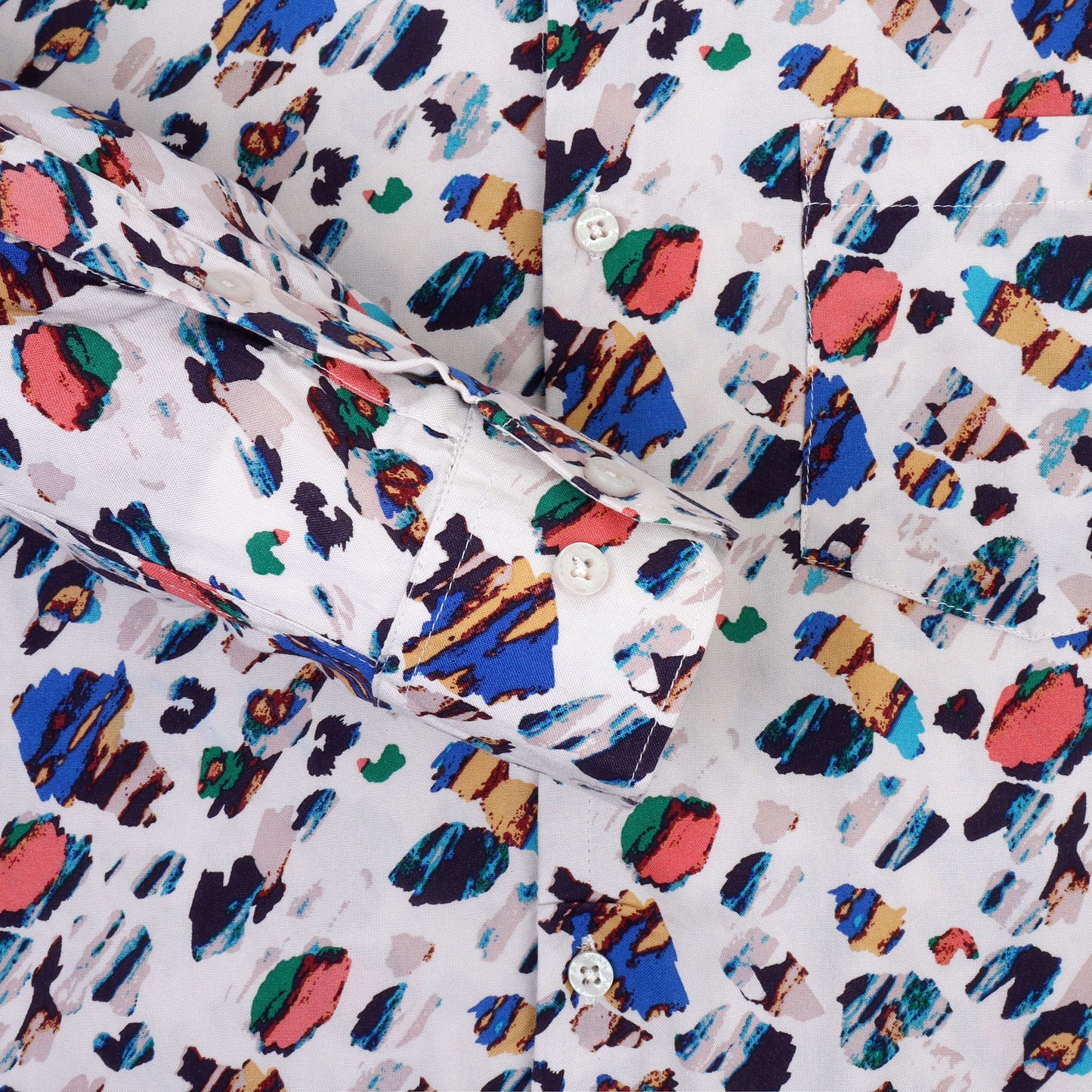 Women'S Premium White Printed Rayon Shirt