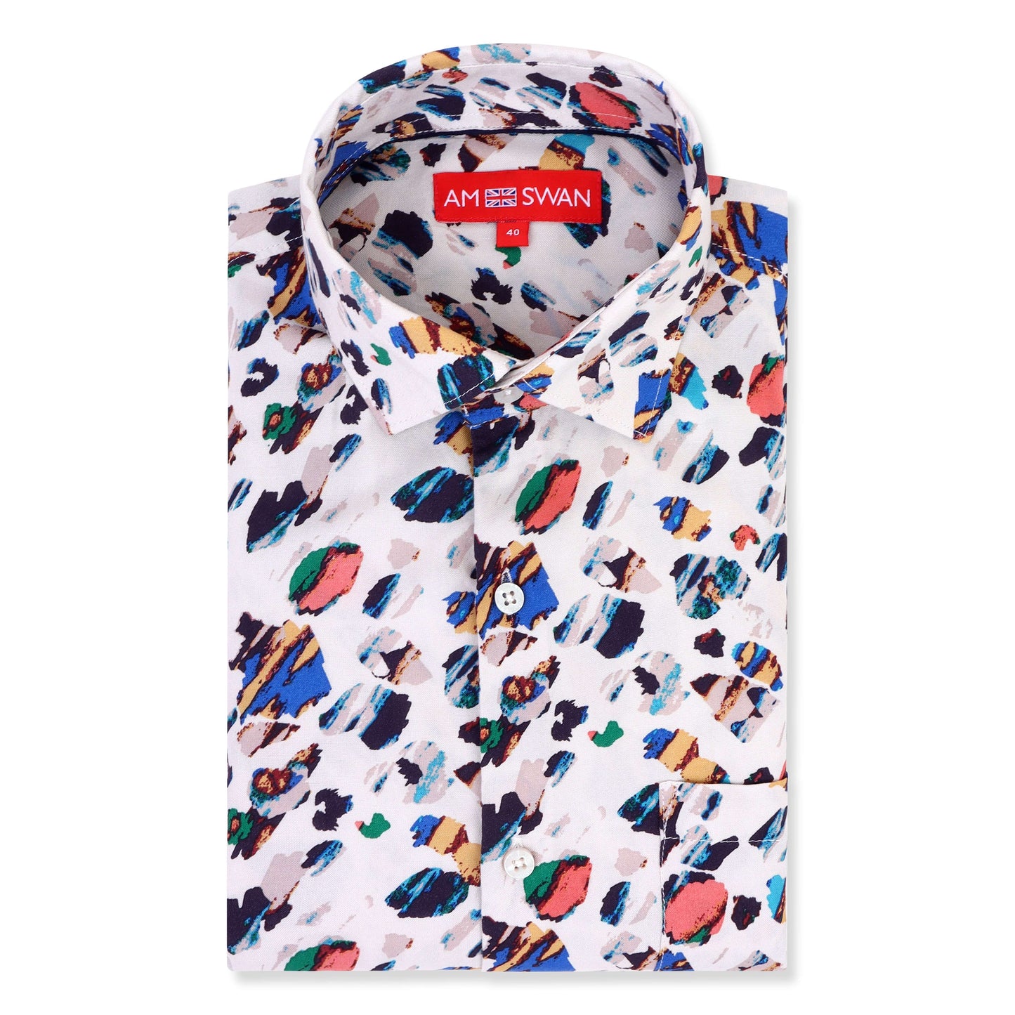 Women'S Premium White Printed Rayon Shirt