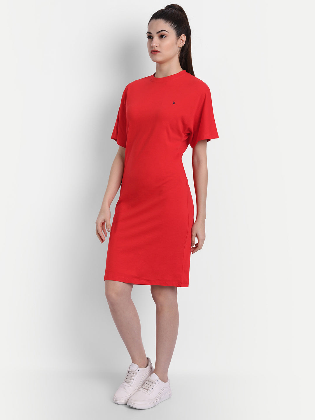 Womens Premium Cotton Half Sleeve Flared Dresses