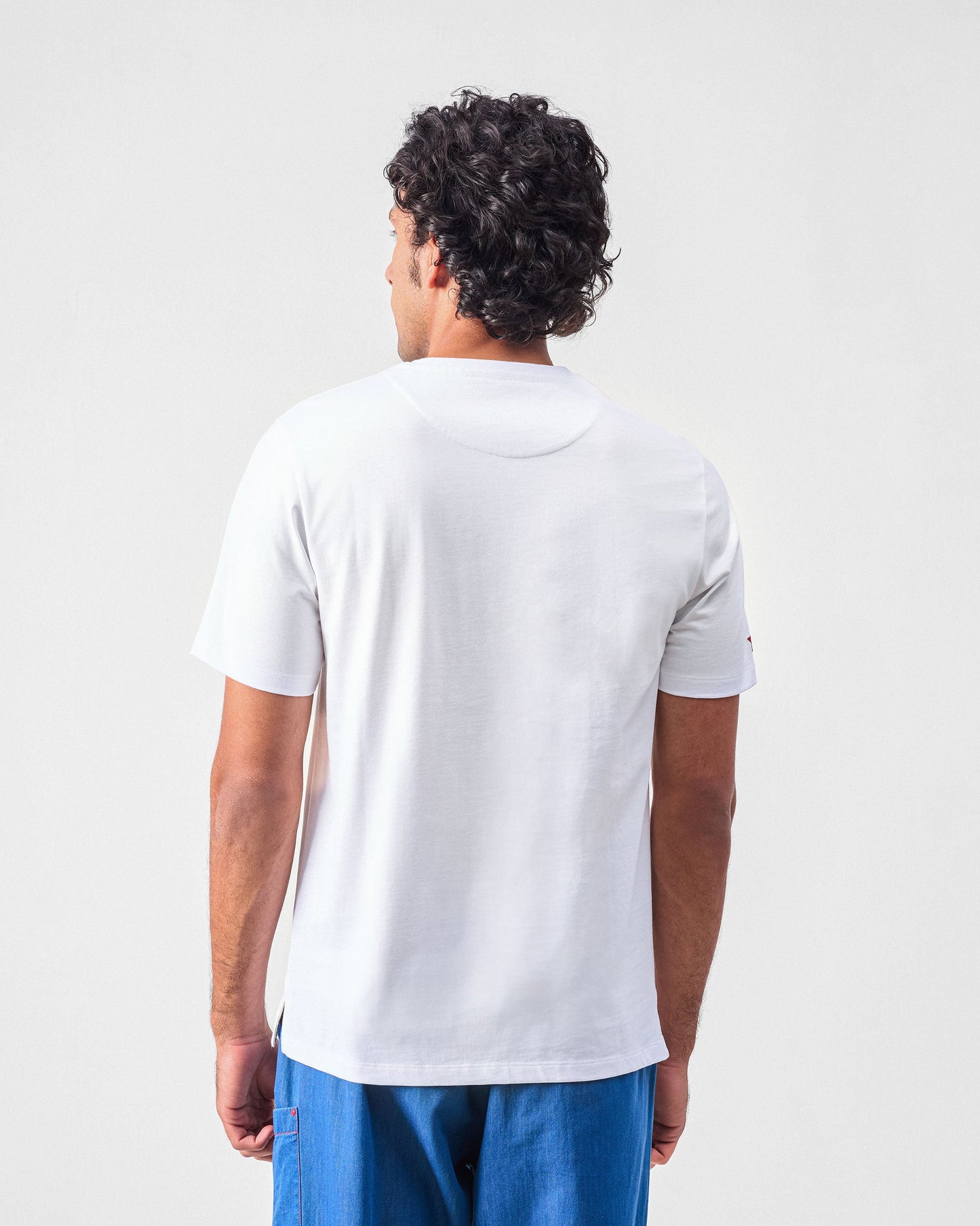 Fuji Flying Crane T-shirt - White & Red Crane
