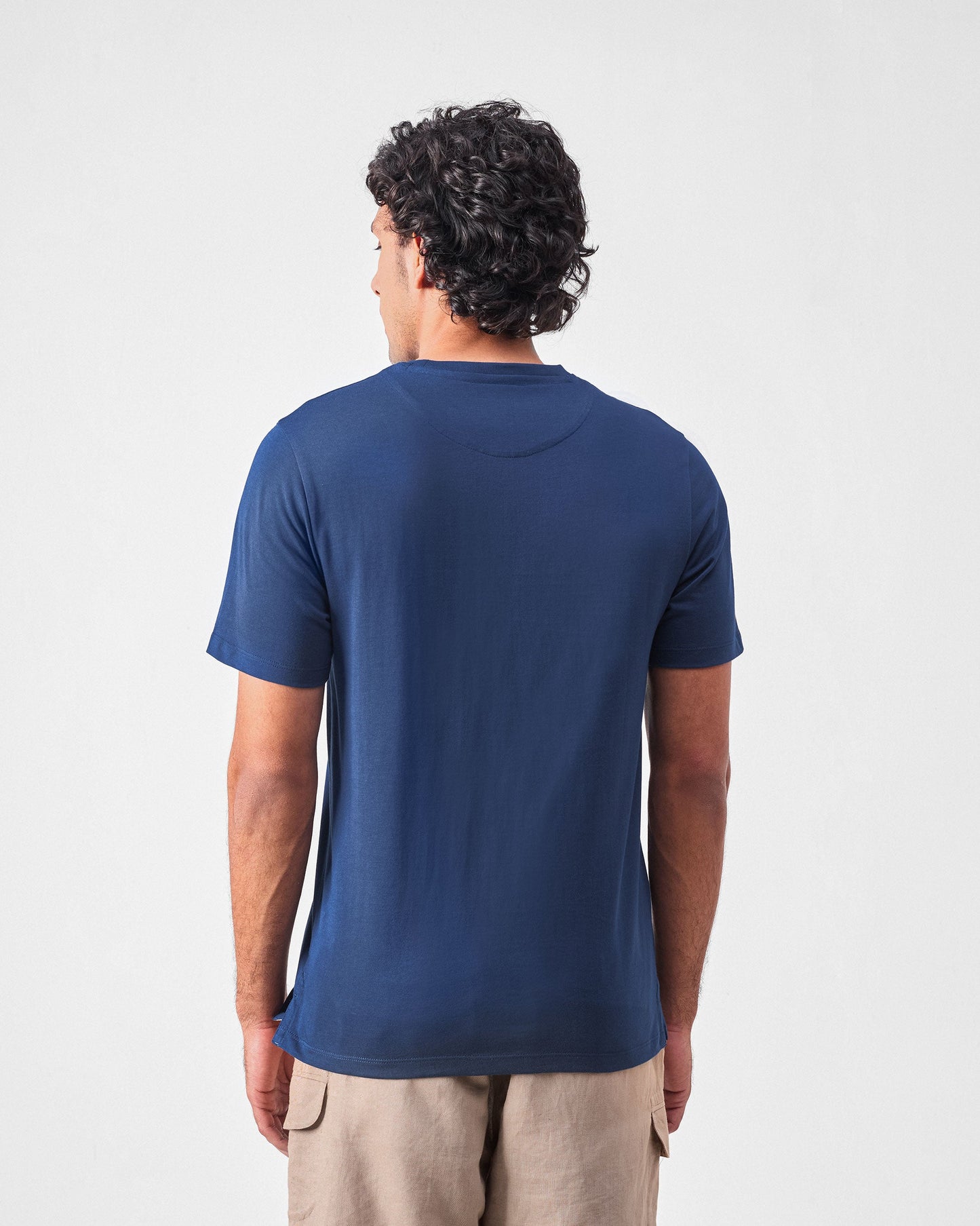 Limelife T-shirt - Navy & Lime Print