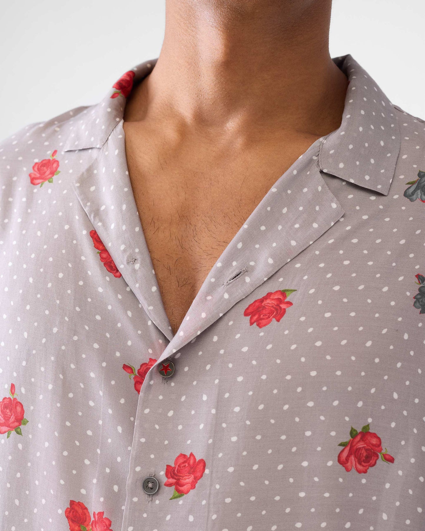 Mistari Shirt - Charcoal Print