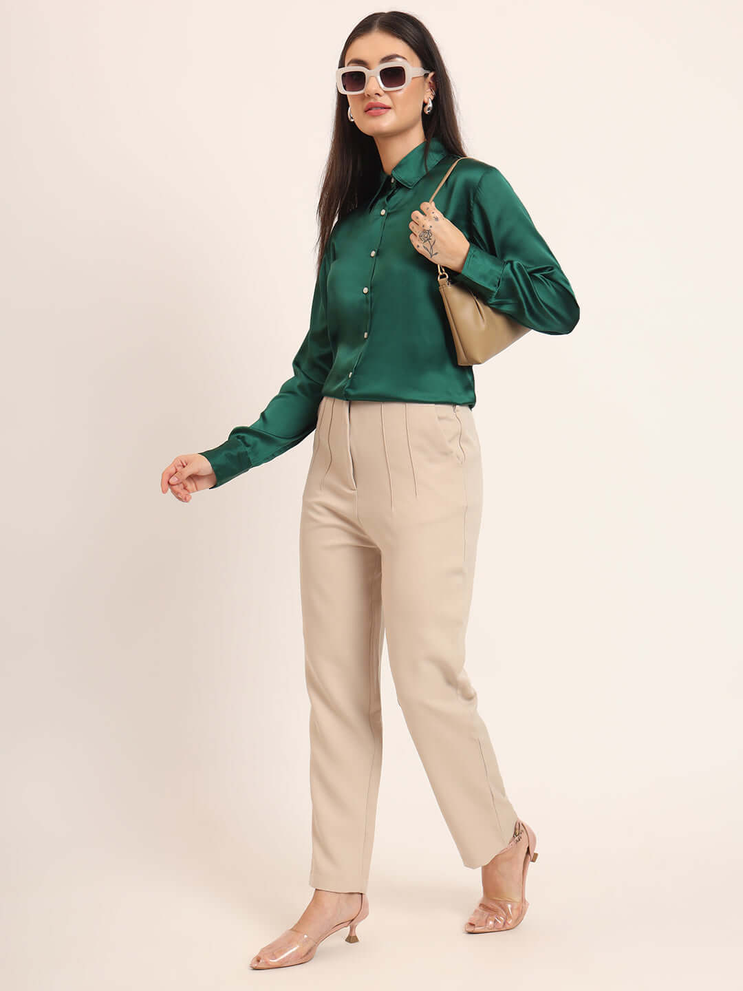 Castleton Green Regular Fit Summer Satin Shirt