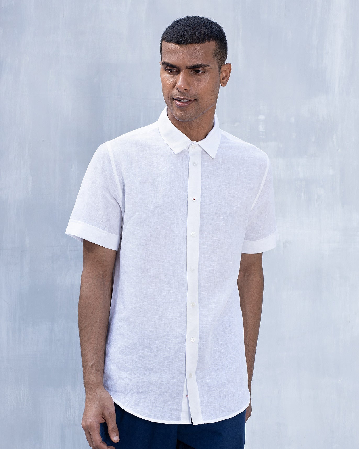 Half Sleeve Shirt - White