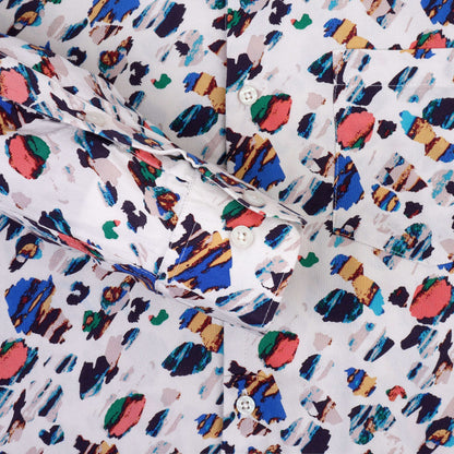 Women'S Premium White Printed Rayon Shirt