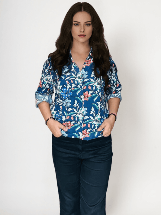 Women'S Premium Rayon Shirt With Print