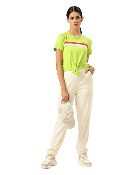 Womens Premium Cotton Lycra Smart Fit Half Sleeve Printed Top