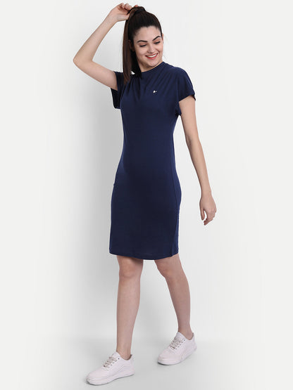 Womens Premium Cotton Half  Sleeve Flared  Dresses