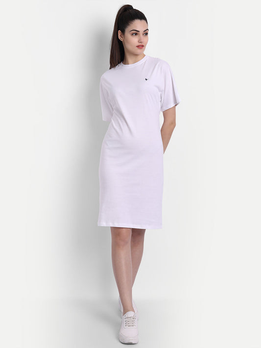 Womens Premium Cotton Half  Sleeve Flared  Dresses