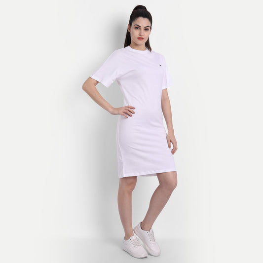 Womens Premium Cotton Half  Sleeve Flared  Dresses