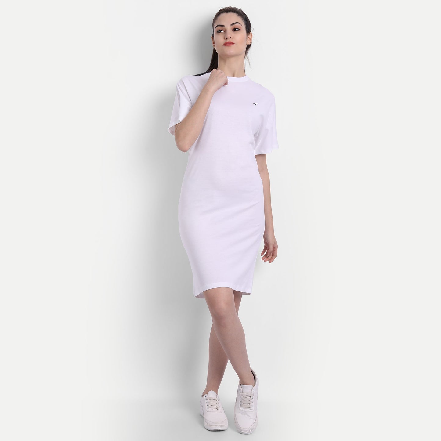 Womens Premium Cotton Half  Sleeve Flared  Dresses