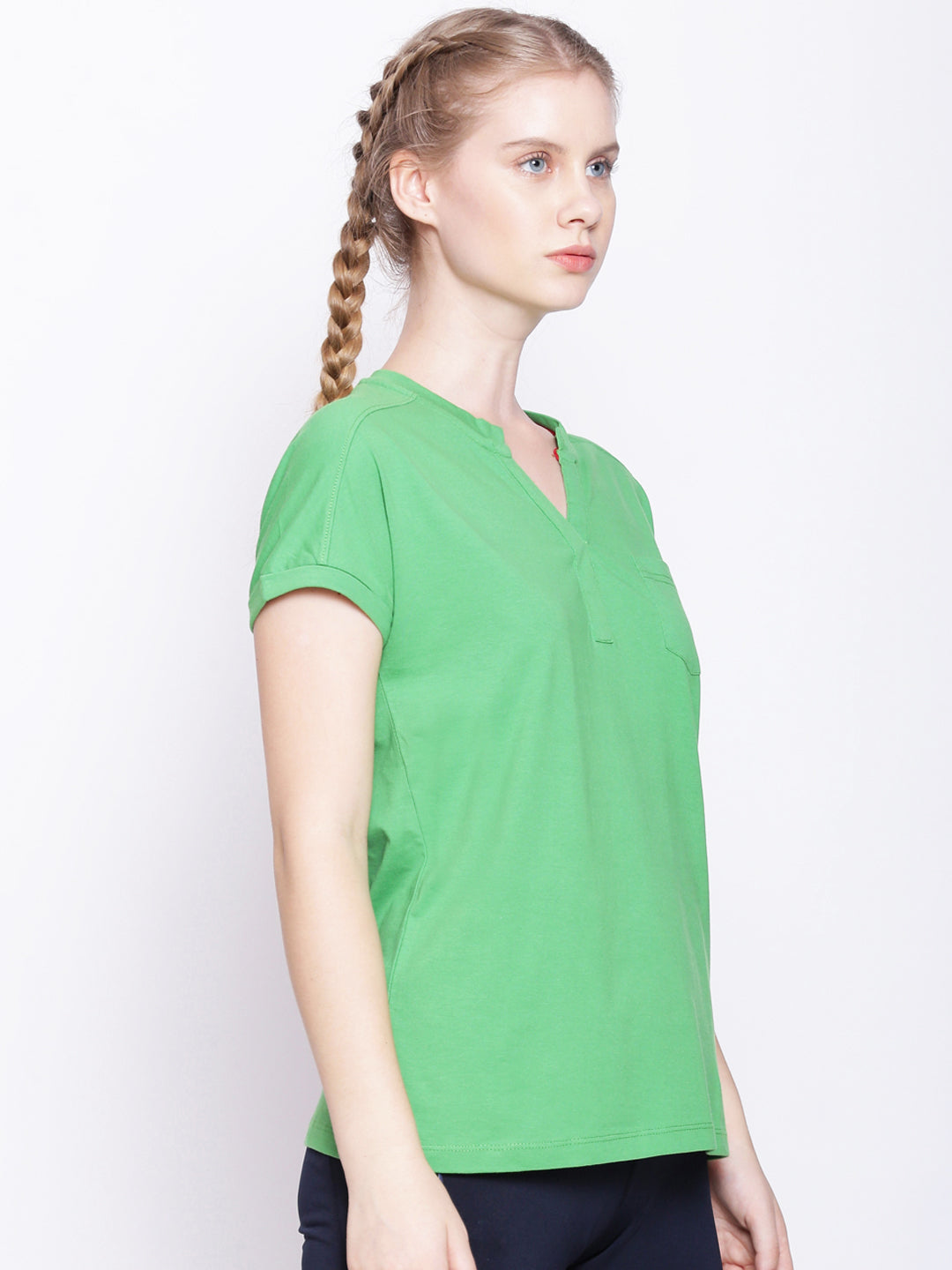 Womens Premium Cotton Half Sleeve Tops