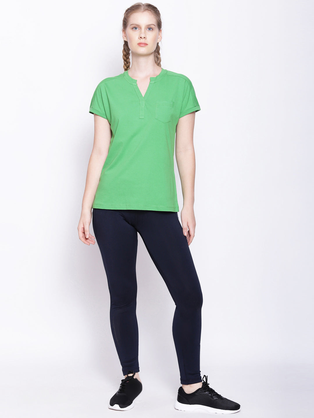 Womens Premium Cotton Half Sleeve Tops