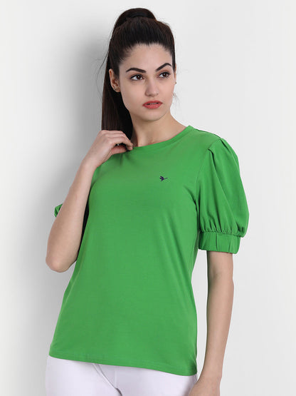 Womens Premium Cotton Volume  Sleeve Tops