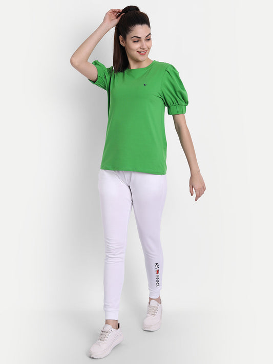 Womens Premium Cotton Volume  Sleeve Tops