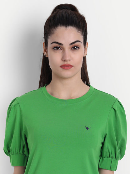 Womens Premium Cotton Volume  Sleeve Tops