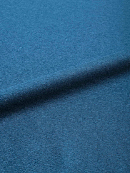 Mercerised Cotton T Shirt Interlock Regular Fit Teal