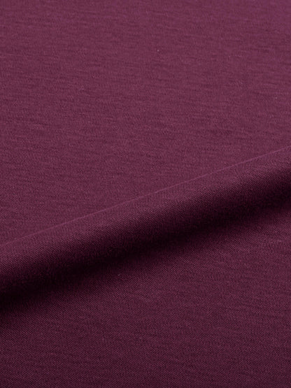Mercerised Cotton Zipper Polo Regular Fit Wine