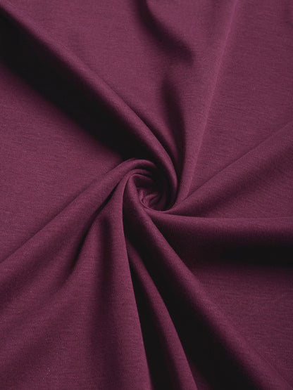 Mercerised Cotton Polo Shirt Interlock Regular Fit Wine