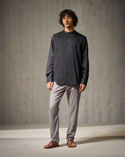 Back Yoke Shirt - Black