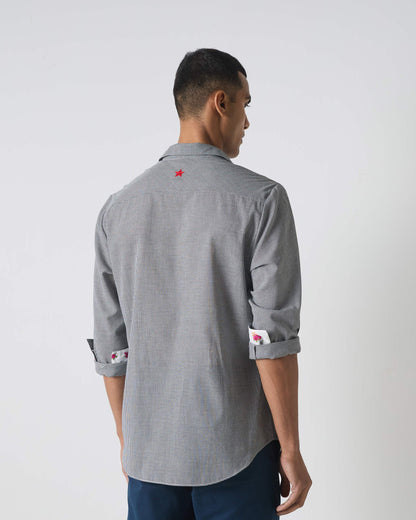Musafir Pocket Shirt - Black Checks