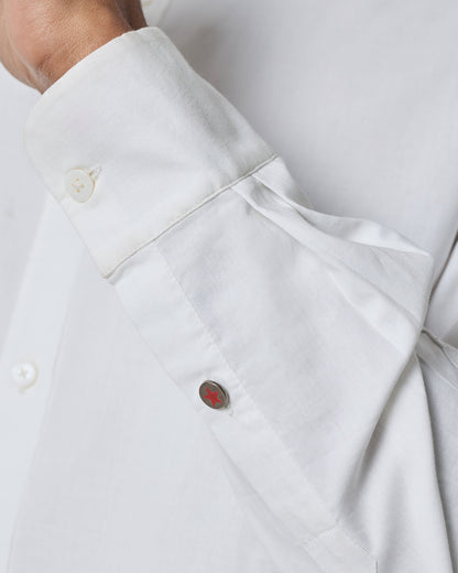 Classic Shirt - White Embroidered
