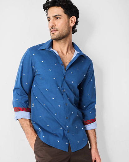 Hakuna Shirt - Navy & White Print