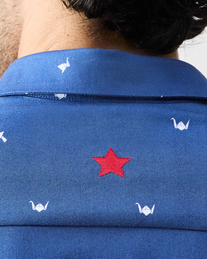 Hakuna Shirt - Navy & White Print