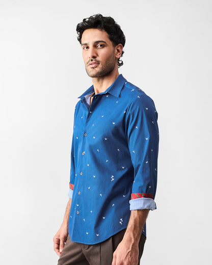 Hakuna Shirt - Navy & White Print