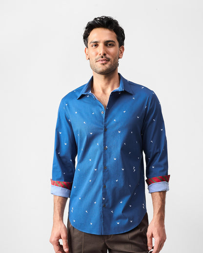 Hakuna Shirt - Navy & White Print