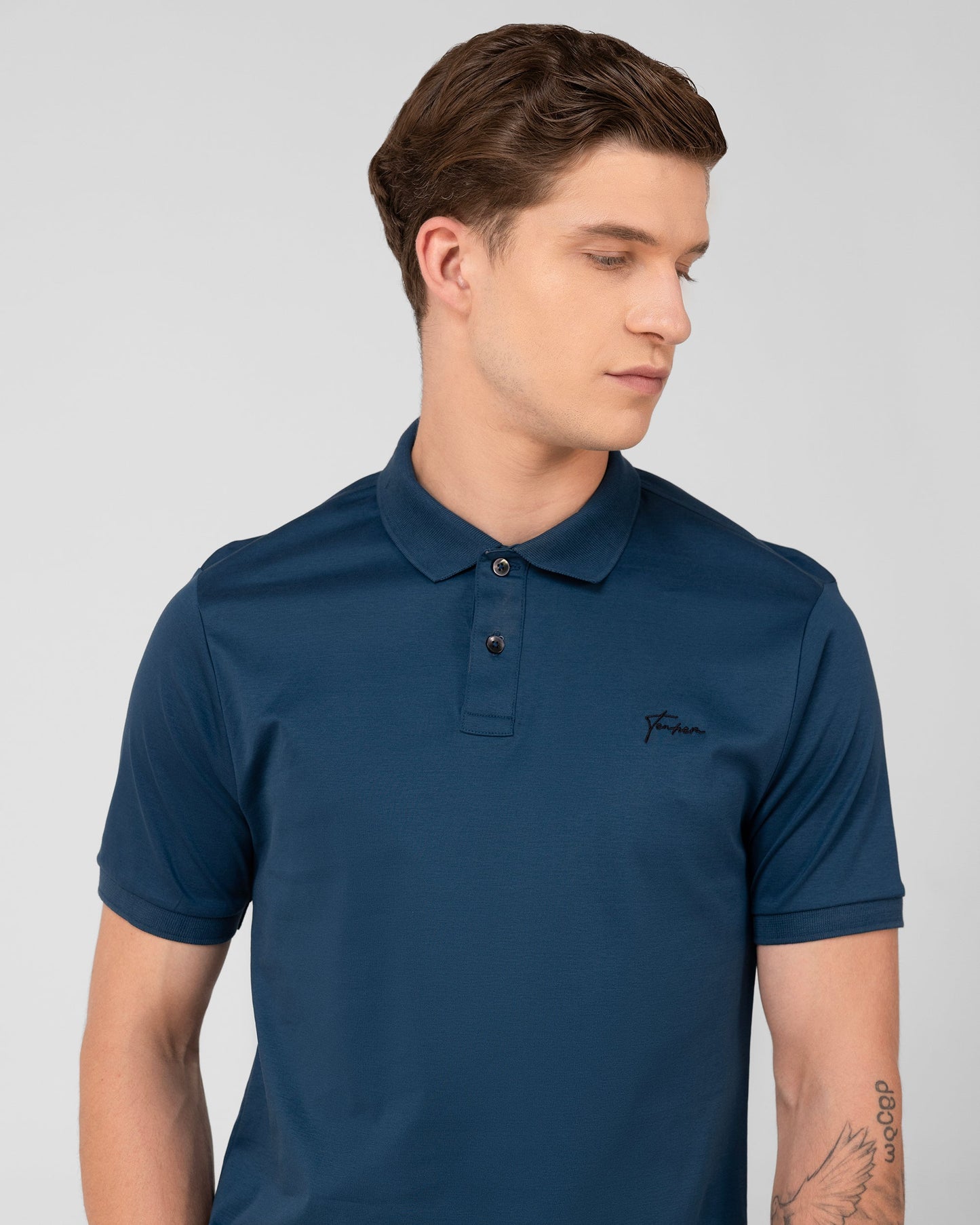 Classic Polo Shirt Mercerised Interlock Regular Fit Teal
