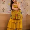 Gauri mustard sharara set