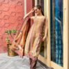 daisy brown chanderi suit set