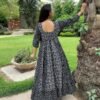 aamodini black cotton maxi