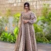 kalki brown cotton maxi