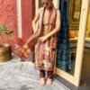 daisy brown chanderi suit set