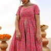 FRILL FRONT SLIT KURTA PANTS SET