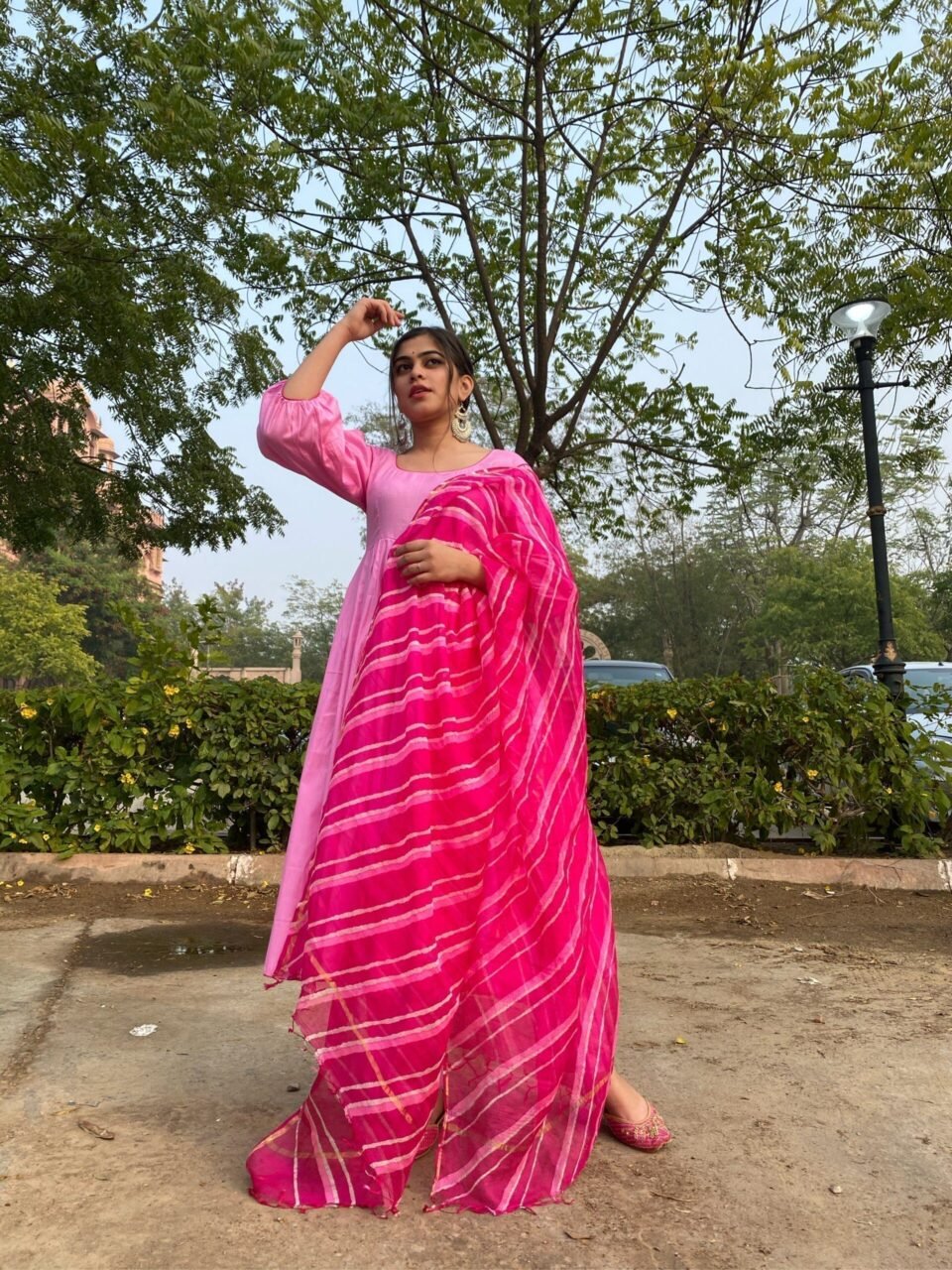 pink royal paradise glace suit set