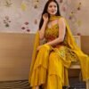 Gauri mustard sharara set