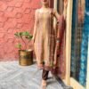 daisy brown chanderi suit set