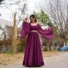 Purple netra georgette maxi