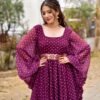 Purple netra georgette maxi