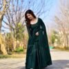 Nisha green chanderi maxi set