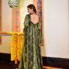 rida green maxi set