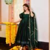 kashish green chanderi suit set
