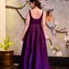 Mariyam purple silk maxi set