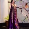 Mariyam purple silk maxi set