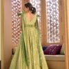 Yasmin green bow maxi