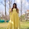 farzana yellow chanderi dress