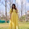 farzana yellow chanderi dress